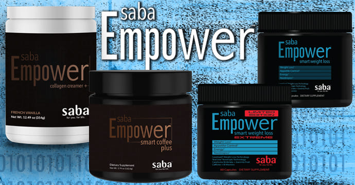Saba Empower – Smart Nutrition for Energy and Weight Management Saba Empower product line including coffee, collagen creamer, and supplements