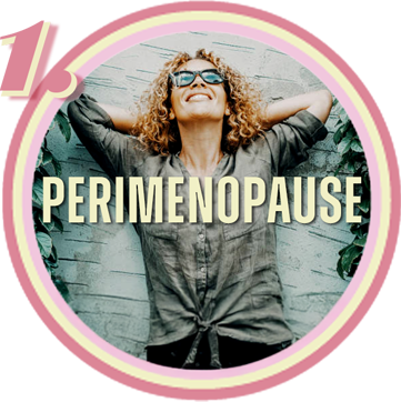 Perimenopause – The First Stage of Menopause Transition. Smiling woman representing the perimenopause stage.
