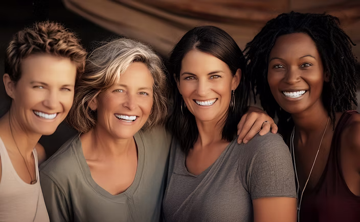 Saba – Empowering Women’s Wellness. Happy women representing health and wellness with Saba products.